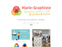 Tablet Screenshot of marie-graphiste.com